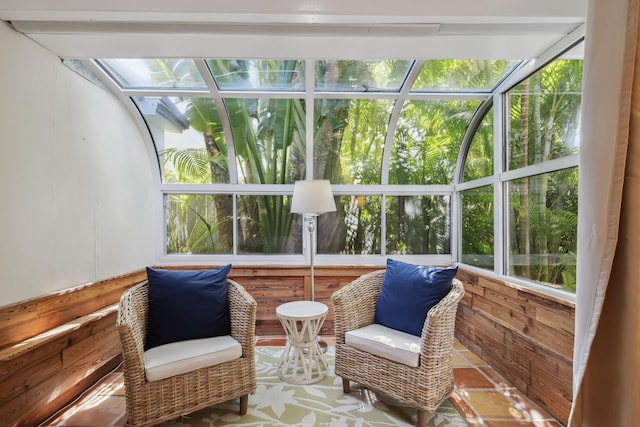 view of sunroom