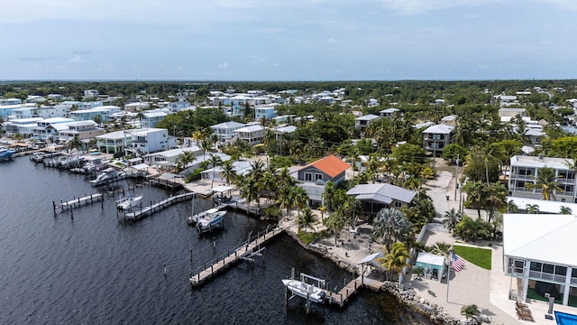 794 Narragansett Ln, Key Largo, FL 33037 - aerial perspective of suburban area featuring a large body of water