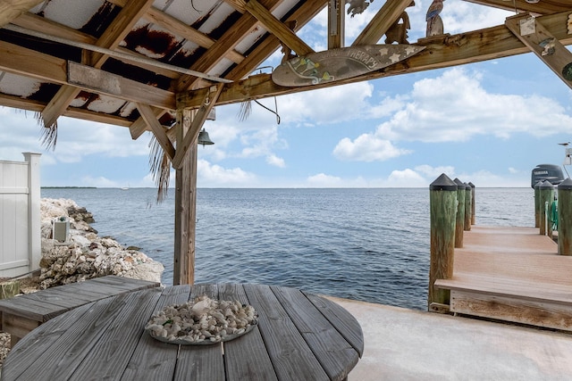 794 Narragansett Ln, Key Largo, FL 33037 - dock area featuring a water view