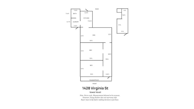 1428 Virginia St, Key West, FL 33040 - view of home floor plan