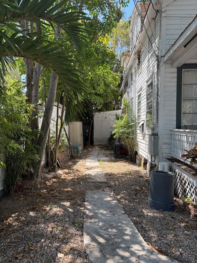 1428 Virginia St, Key West, FL 33040 - view of yard featuring a storage shed