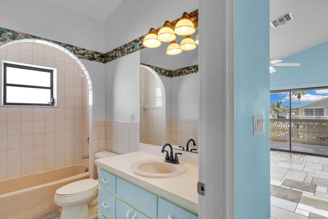 3667 S Seas St, Big Pine, FL 33043 - bathroom featuring vanity, toilet, and shower / bathtub combination