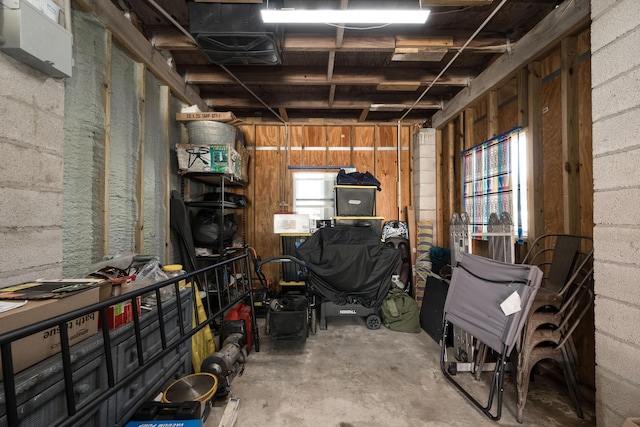 view of storage room