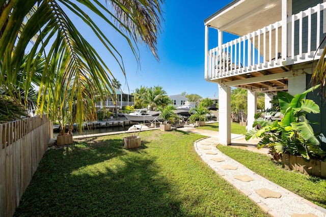 view of yard with a patio area