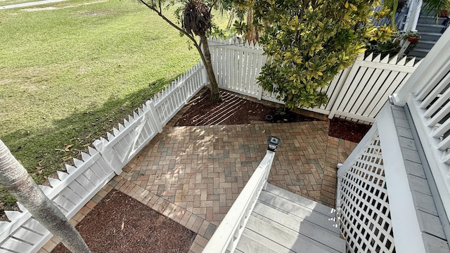 balcony with a patio