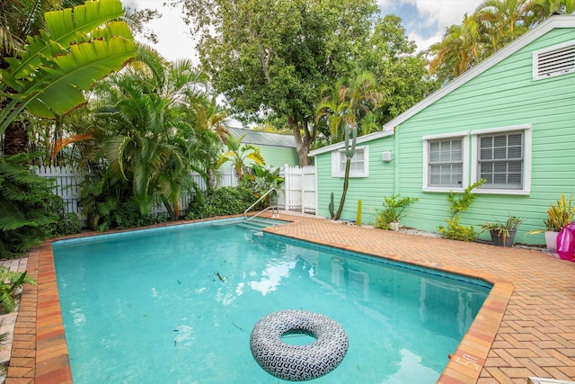 view of pool with a patio area