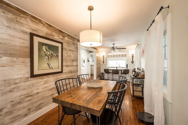 421 United St, Key West, FL 33040 - dining room with hardwood / wood-style floors and wood walls