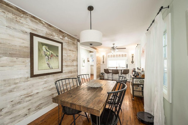 421 United St, Key West, FL 33040 - dining area with hardwood / wood-style floors and wooden walls