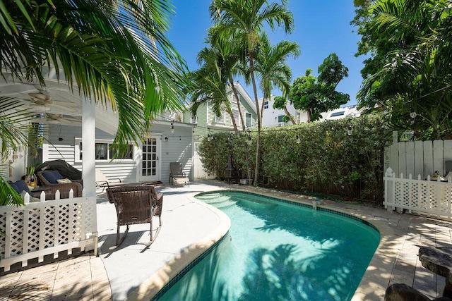 421 United St, Key West, FL 33040 - view of swimming pool featuring a patio