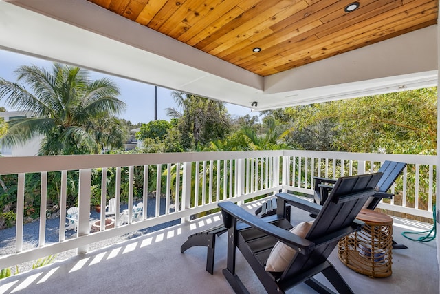 view of balcony