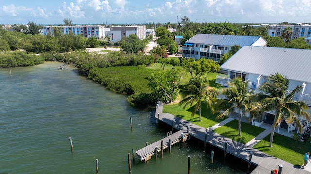95 Coco Plum Dr Unit 1A, Marathon, FL 33050 - drone / aerial view of a nearby body of water