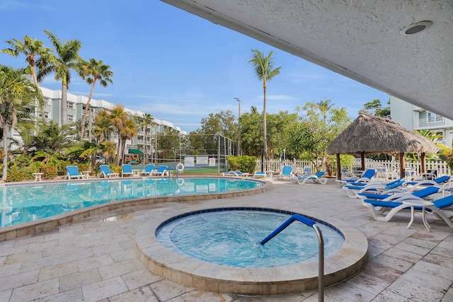 1901 S Roosevelt Blvd Unit 104N, Key West, FL 33040 - community pool featuring a gazebo, a patio area, and a hot tub