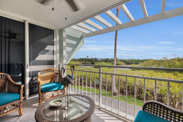1901 S Roosevelt Blvd Unit 104N, Key West, FL 33040 - balcony with a ceiling fan