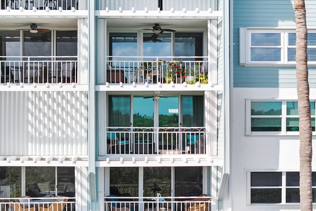 1901 S Roosevelt Blvd Unit 104N, Key West, FL 33040 - view of home's exterior with a ceiling fan and a balcony