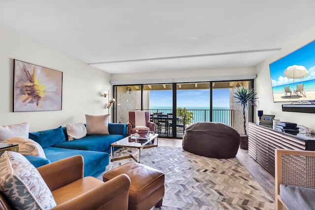 1133 W Ocean Dr Unit 4, Marathon, FL 33050 - living room featuring wood finished floors