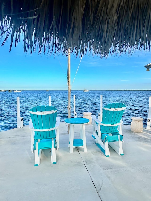 101620 Overseas Hwy Unit 11N, Key Largo, FL 33037 - view of patio / terrace featuring a water view