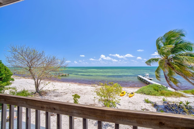 10 W Cook, Big Pine, FL 33043 - property view of water featuring a view of the beach
