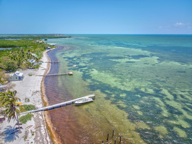 10 W Cook, Big Pine, FL 33043 - birds eye view of property with a water view