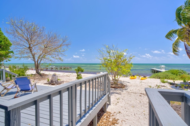 10 W Cook, Big Pine, FL 33043 - view of water feature with a beach view