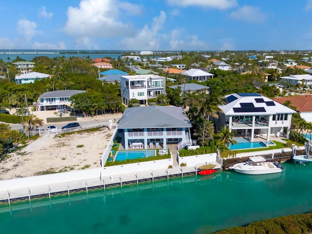 254 W Seaview Cir, Duck, FL 33050 - bird's eye view of a pool area and a nearby body of water