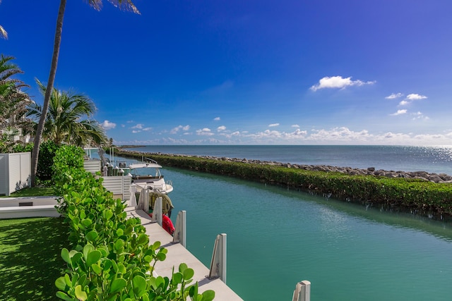 254 W Seaview Cir, Duck, FL 33050 - water view featuring a boat dock