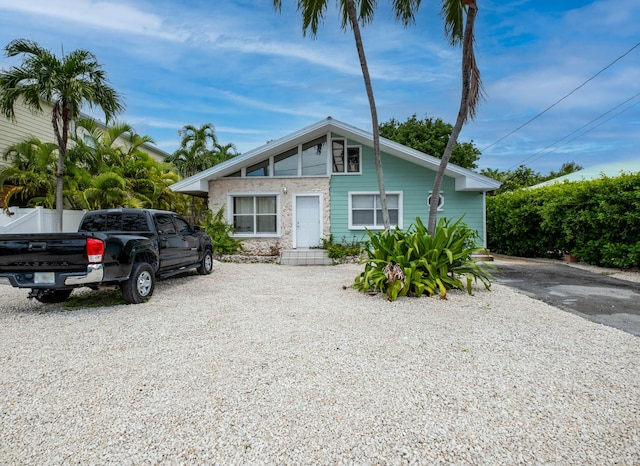 view of front of home