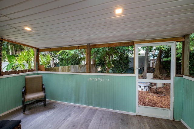 view of sunroom / solarium