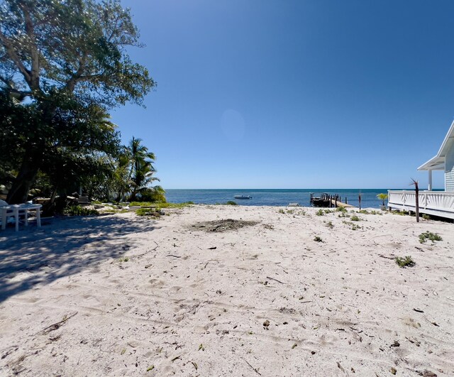 water view with a beach view