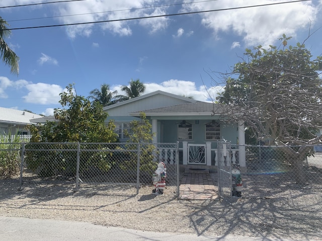 view of front of home