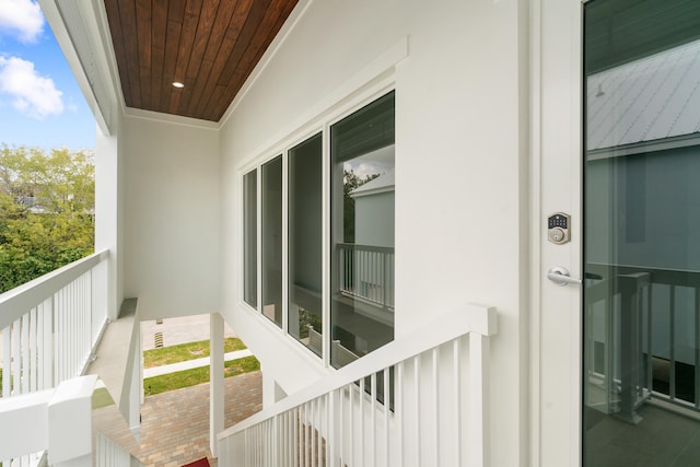 view of balcony