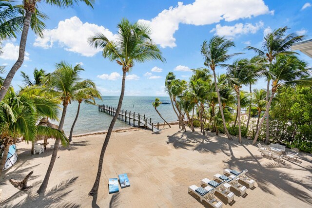 property view of water with a view of the beach