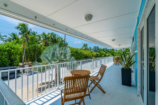 view of balcony