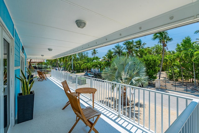 view of balcony