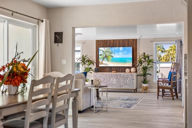 interior space featuring light hardwood / wood-style floors