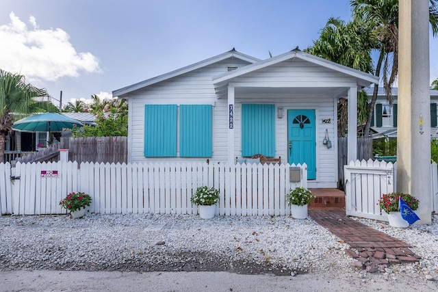 view of front of home