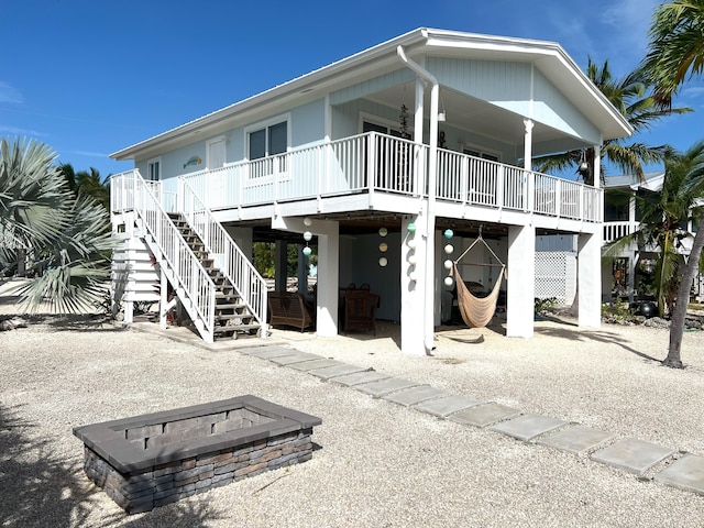 view of rear view of property