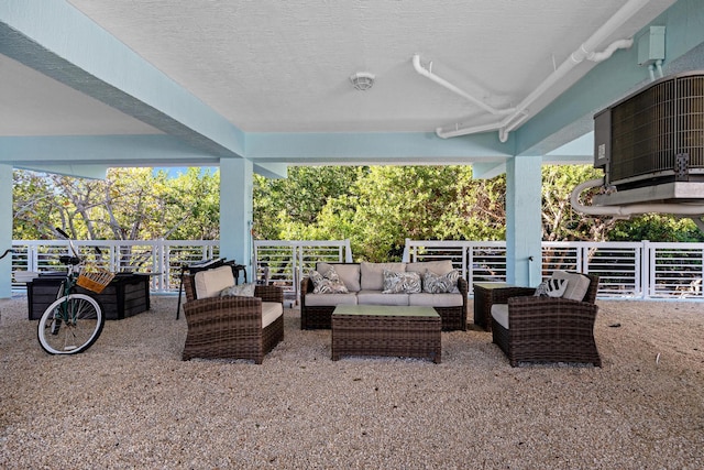 view of patio / terrace with cooling unit and outdoor lounge area