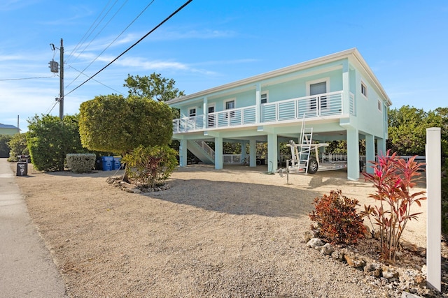 beach home with a carport