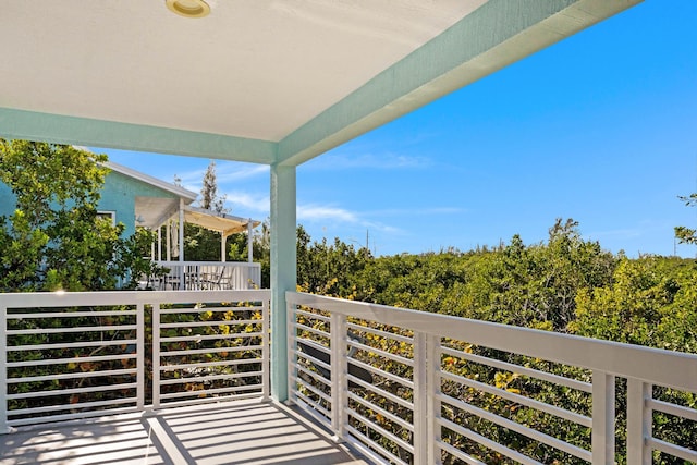 view of balcony