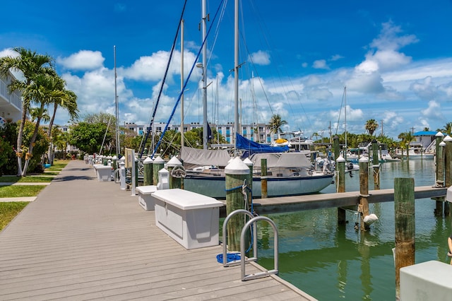 95 Coco Plum Dr Unit 5D, Marathon, FL 33050 - dock area featuring a water view and boat lift