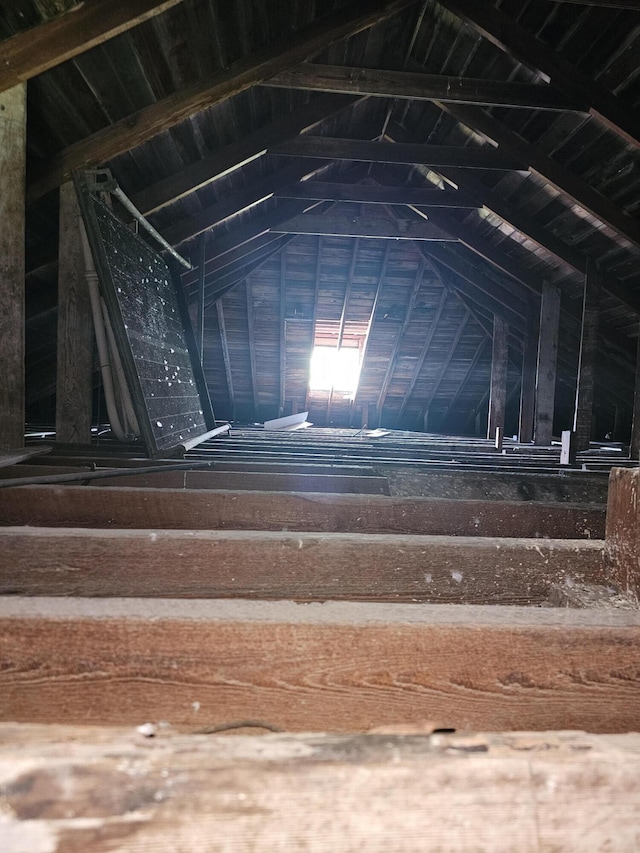 view of attic