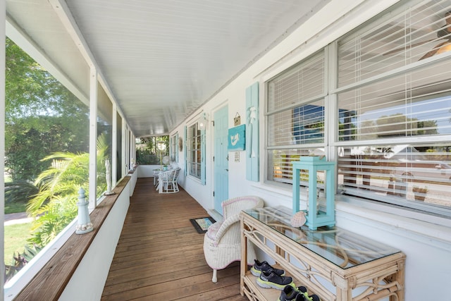 view of sunroom / solarium