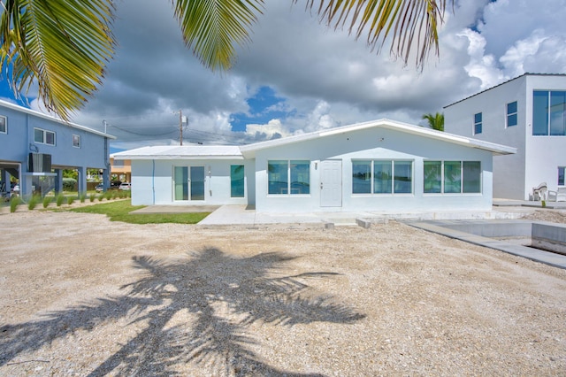 rear view of property with a patio