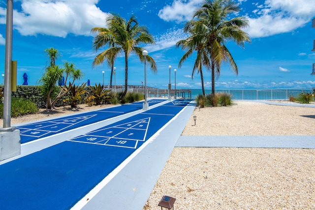 201 E Ocean Dr Unit 3-311, Key Colony, FL 33051 - view of community with a water view and shuffleboard
