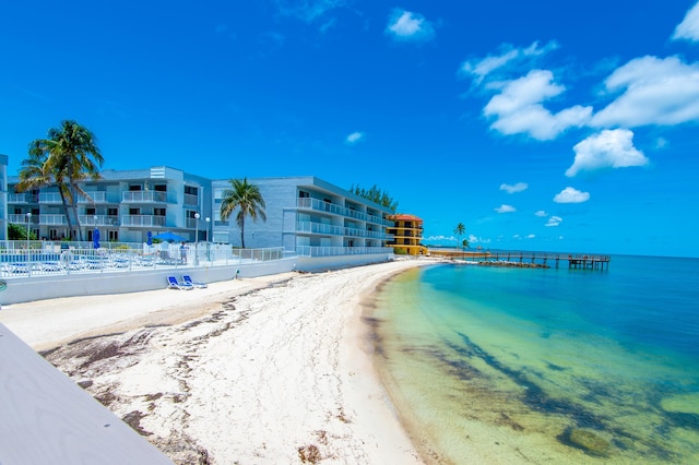 201 E Ocean Dr Unit 3-311, Key Colony, FL 33051 - water view featuring local beach