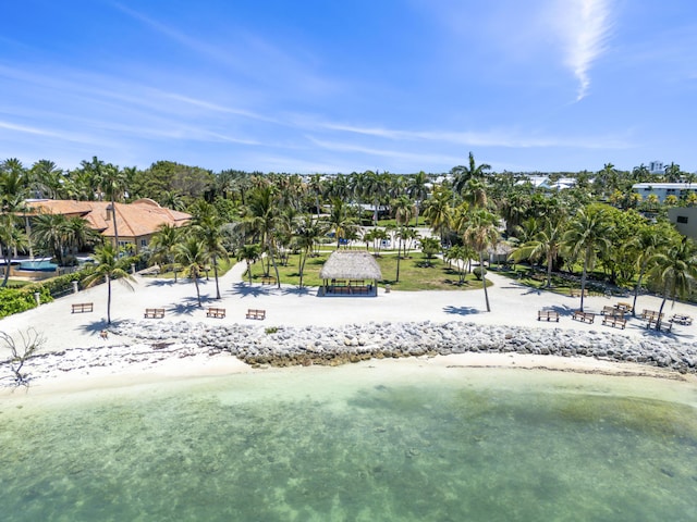 1101 W Ocean Dr Unit 29, Key Colony, FL 33051 - water view with a gazebo