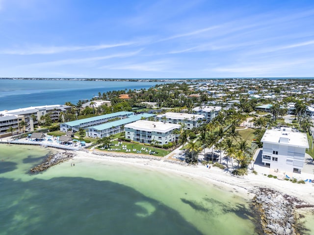 1101 W Ocean Dr Unit 29, Key Colony, FL 33051 - bird's eye view of waterfront with a beach