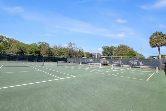 view of sport court