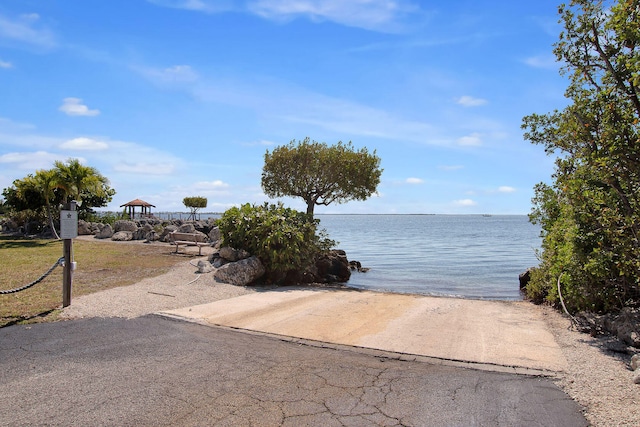 view of water feature