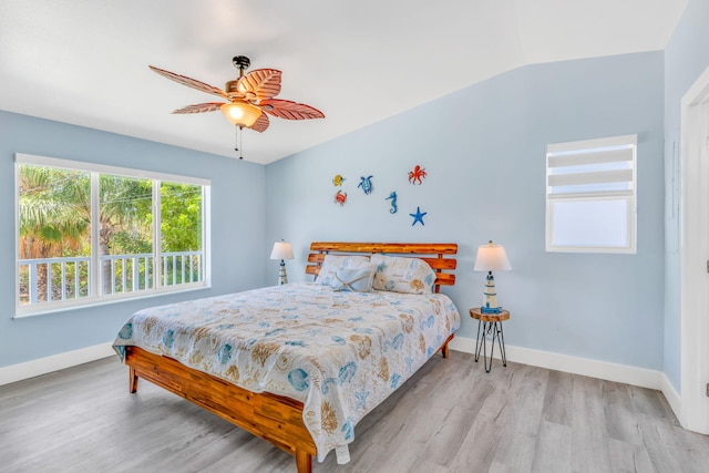 29012 Bigonia Dr, Big Pine, FL 33043 - bedroom with wood finished floors, baseboards, and ceiling fan